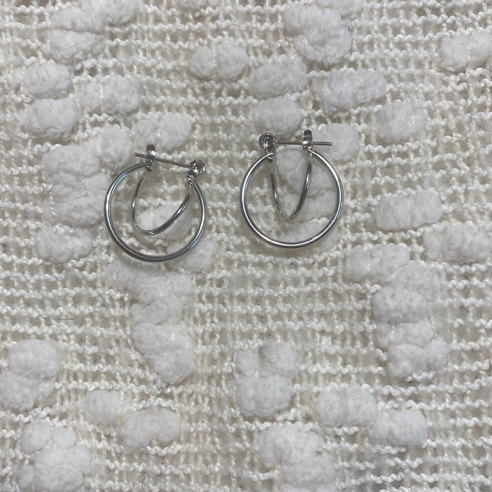 Silver earrings